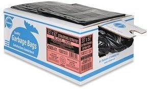 GARBAGE BAGS - REGULAR DUTY BLACK GBR 20INX22IN 500/CS